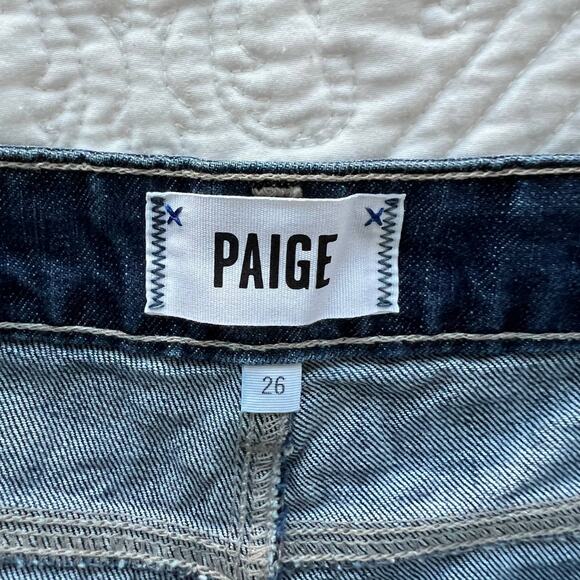 Paige Jimmy Jimmy Shorts Raw Hem Cuffed Distressed Destroyed 26 - Picture 4 of 5